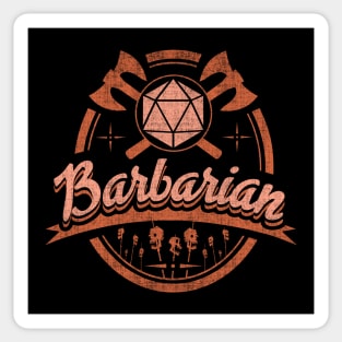 Barbarian: RPG Tabletop Sticker